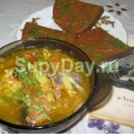 Суп с консервированной сайрой и яйцом