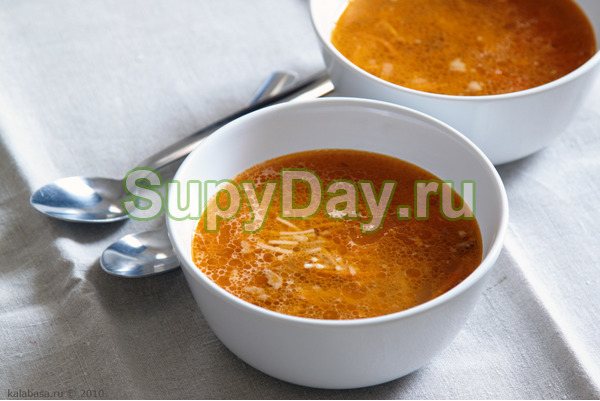 Суп с уткой и томатами