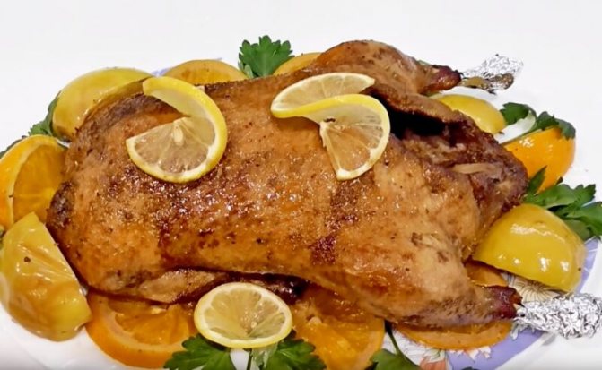 утка с апельсиновым соусом