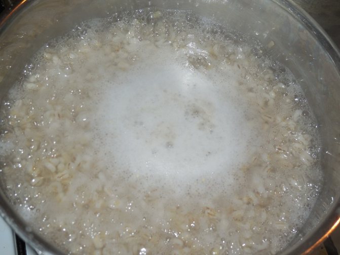 Варки перловки в кастрюле