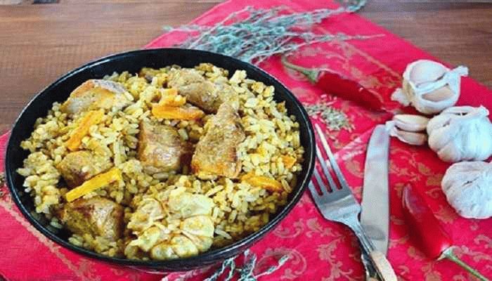 Рассыпчатый плов из свинины три рецепта на плите, в мультиварке и в казане на открытом огне