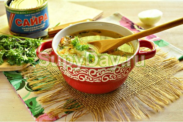 Вкусный рыбный суп из консервы