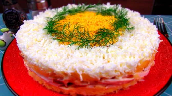 вкусный салат с ананасами