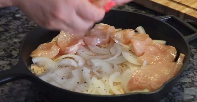второй слой мяса