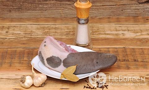 Язык говяжий сырой
