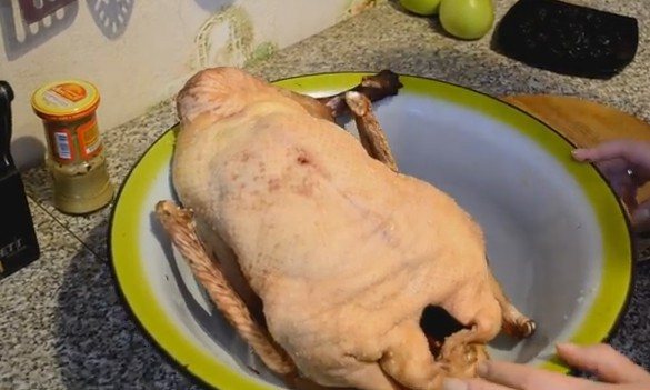 Гусь запеченный с яблоками в духовке: 5 пошаговых рецептов