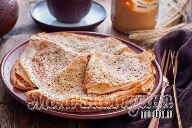 Заварные блинчики с кипящим молоком