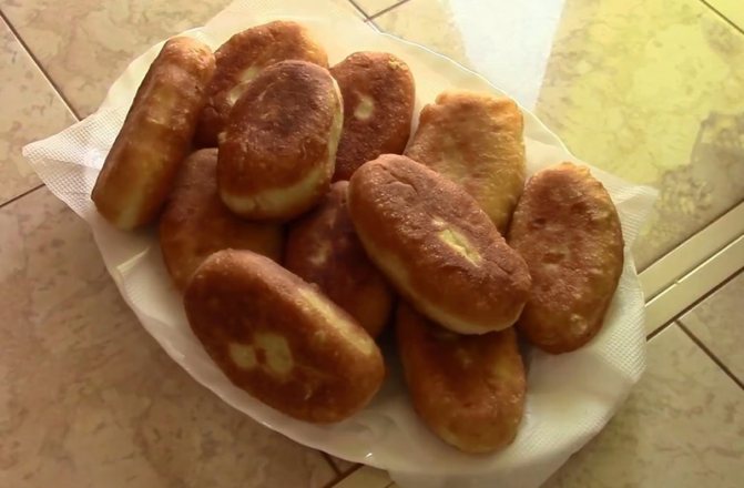 жареные пирожки без дрожжей и без яиц