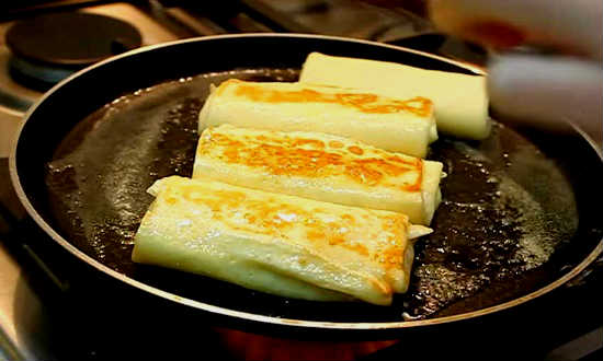 жарим блины с мясом