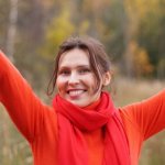Женщина с улыбкой