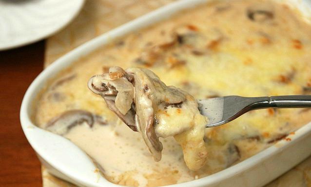 жульен с курицей и грибами
