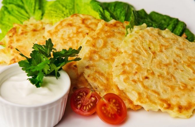 золотистые деруны из картошки